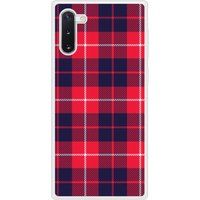 Tartan Rouge Bedrukt siliconen hoesje compatibel met Galaxy Note 10