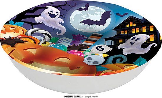 Fiestas Guirca Halloween schaal pumpkins (32 cm) - Plastic - Multi