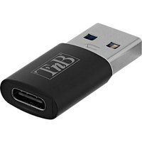TnB USB-adapter - USB-C (V) naar USB (M) - zwart