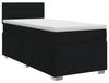 vidaXL Boxspringbed met matras met hoofdeinde Zwart 100 x 200 cm Stof