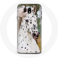 Maniacase Hoesje voor Samsung Galaxy J3 2017 Appaloosa Wit Paard