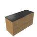 Saniclass Meuble de salle de bain - 120x45x63cm - Plateau de lavabo Noche basalte poli (noir) - 2 trous de robinet - 4 tiroirs - chêne mat naturel (bois) SW1420807/SW728239