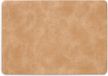 Zeller placemats lederlook - lichtbruin - 45 x 30 cm