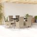 Maison Exclusive - Ensemble de jardin, 7 pièces, avec coussins, beige, en polyrotin