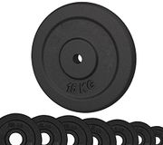 G5 HT SPORT Halterschijven van gietijzer, diameter 25 mm, voor fitnessstudio en thuisgym, van 0,5 tot 20 kg, voor halters en lange halters (1 x 05 kg)