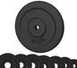 G5 HT SPORT Halterschijven van gietijzer, diameter 25 mm, voor fitnessstudio en thuisgym, van 0,5 tot 20 kg, voor halters en lange halters (1 x 05 kg)