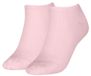 Tommy Hilfiger dames 2P sneakersokken shine roze