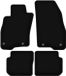 Wielganizator BASIC zwarte veloursmatten voor: Fiat Punto 12' hatchback (2012-2018)