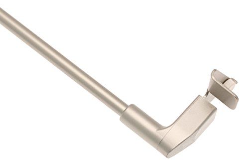 HomeMaison Gordijnroede 'Press & Go' - Uittrekbaar - Zonder Boren - Wit/Chroom - 80-110 cm