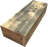 Vinuovo Opstapje - Tuintrap Trede Stapelbaar - 2 Planken Breedte 100cm H17cm