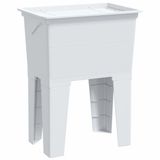 vidaXL Waskuip 59x41x75 cm hars wit