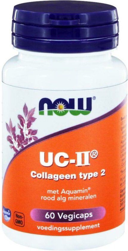 Now Foods UC-II Collageen Type 2 - Met Aquamarin Roodalg Mineralen - 60 Vegicaps