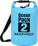 SURTEP Ocean Dry Bag waterdichte tas met schouderband 2 L, Rozerood