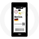 Maniacase Etui voor Samsung Galaxy Note 9 Air ticket Berlijn