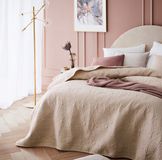 Room99 Narzita Pikoana LET 220x240 cm Polyester Beige Sprei