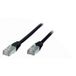 S/CONN Câble réseau Noir Cat6 S/FTP (S-STP) RJ45-RJ45 Mâle Mâle 5m