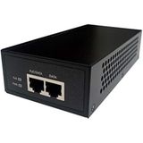 Longshine LCS-P302 Power-over-Ethernet (PoE)-voeding, 2-poorts PoE-injector zwart