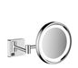 Hansgrohe AddStoris scheerspiegel LED Licht chroom - Rond - Glas