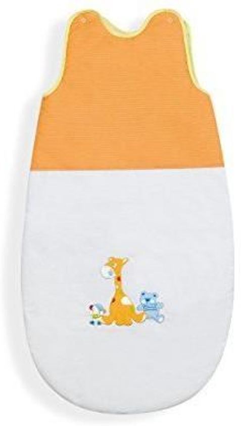 Interbaby INTERBAY SLAAPZAK 90 CM wit, oranje