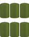 Trend Candles Bougie cylindrique/bougie tronc - 6x - vert olive - 5 x 8 cm - 18 heures de combustion