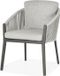 Suns Avero dining tuinstoel fishbone weaving camel sand natural mixed weave / matt royal grey