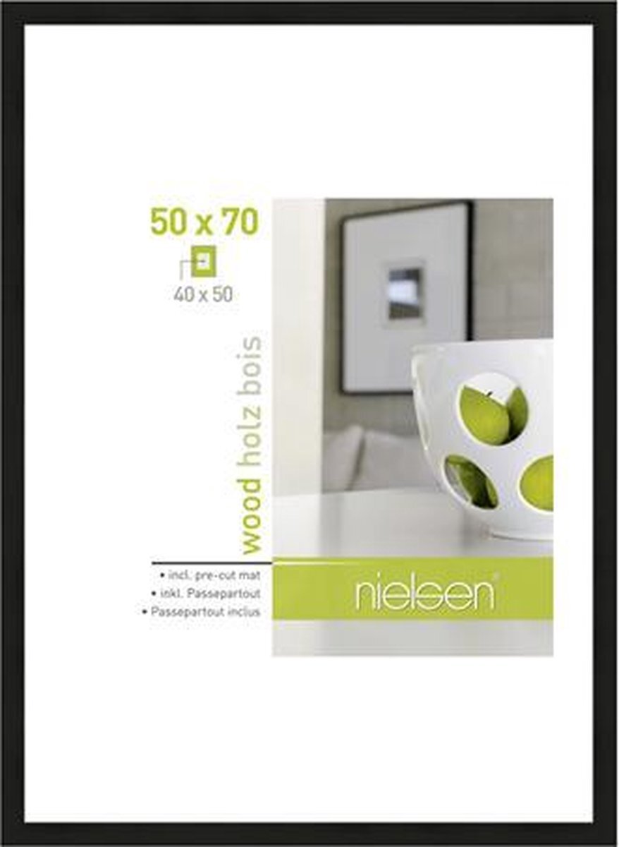 Nielsen Fotolijst 8988031 Apollon Zwart 50x70 / 40x50 cm