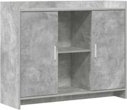 vidaXL Dressoir Betongrijs Hout 98,5 x 33 x 80 cm