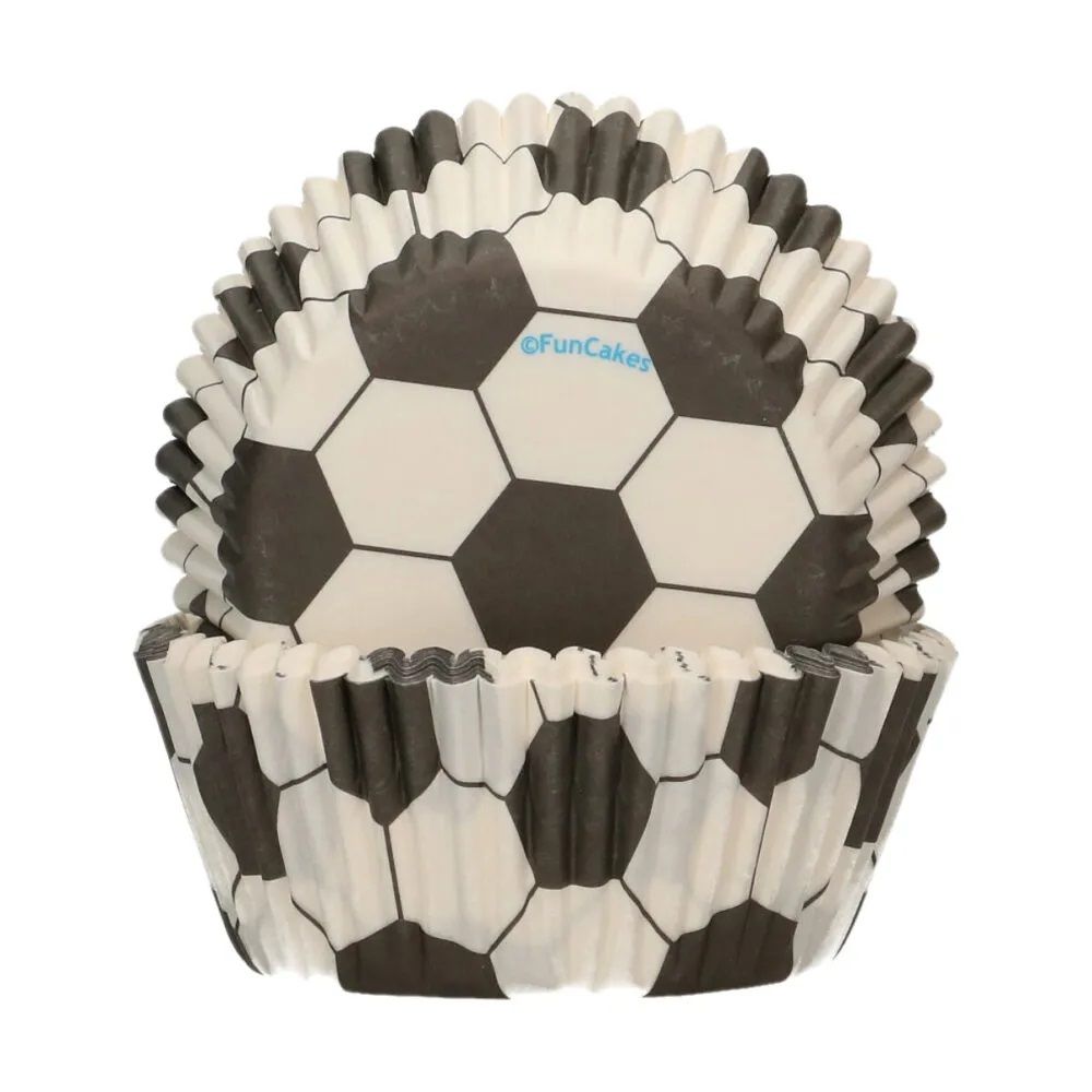 FunCakes F84200 - Bakvormen - Rond - Zwart, Wit - Papier - 48 stuks