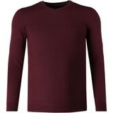 MAERZ Modern Fit Trui V-hals Barolo-wijn, Effen