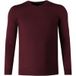 MAERZ Modern Fit Trui V-hals Barolo-wijn, Effen