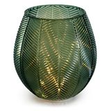 Amelia Home LED decoratieve glazen lampen sfeerverlichting van glas Murcia flessengroen