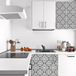 Ambiance Sticker Zelfklevende tegelmuurstickers voor keuken en badkamer - 60 cementtegelstickers voor meubels van ORTIZ - 60 stickers 10x10cm