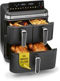 GOURMETmaxx FryUp3 Verticale heteluchtfriteuse, 17 liter, 3 kamers, XXL, Zwart