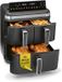 GOURMETmaxx FryUp3 Verticale heteluchtfriteuse, 17 liter, 3 kamers, XXL, Zwart