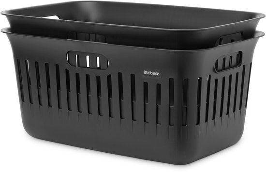 Brabantia Collect-It Wasmand - set van 2 - 40 l - Black