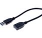 Tecline 532459 USB-kabel USB 3.2 Gen 1 (3.1 Gen 1) 0,5 m USB A Zwart