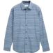 Tom Tailor - Chemise coupe droite à rayures - Taille XS - bleu sarcelle varied cross stripe