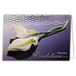 Afie 24-5005 kaart met enveloppen, 145 x 105 mm, motief looi de Fleurs Aren, wit
