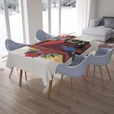 Bonamaison Tafelkleed, Anti-Mold, Sneldrogend, Waterdicht, 100% Polyester Tafellaken, 140cm x 200cm - Ontworpen en Vervaardigd in Turkije