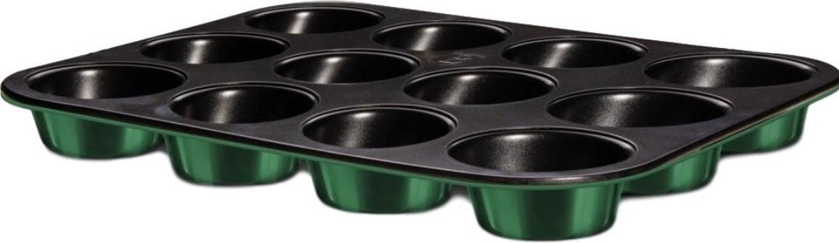 Berlinger Haus BH / 6460 - Muffin - cupcake vorm - bakvorm - 12 stuks - 35 x 26.5 cm - emerald Collection