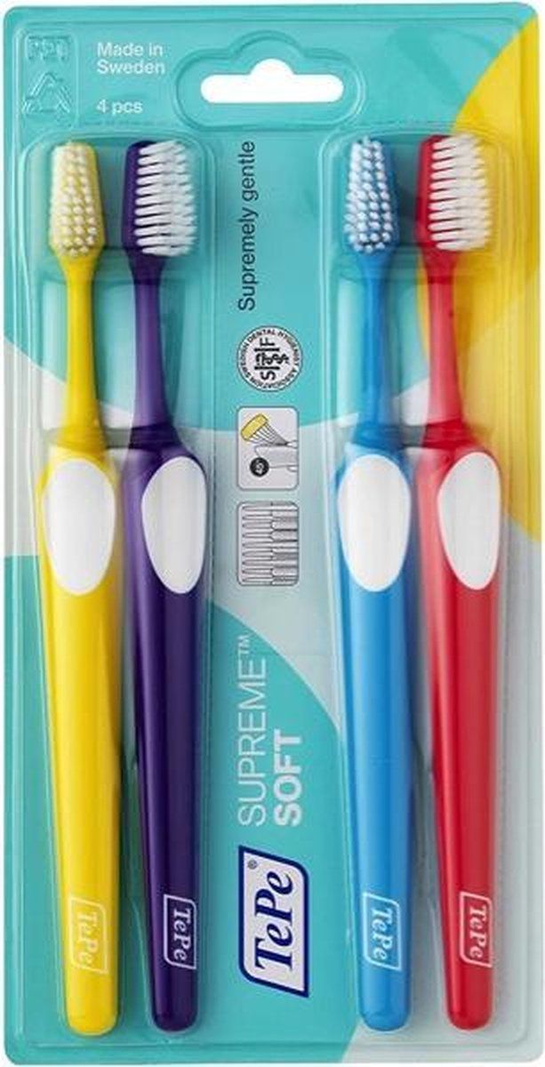 TePe Supreme tandenborstel soft - 4 stuks