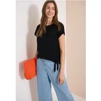 Cecil Shirt met boothals en mesh inzet