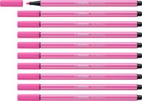 STABILO Pen 68 Premium Viltstift Neon Roze Doos 10 stuks