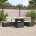 Maison Exclusive - Ensemble de jardin 6 places, ensemble de salon en polyrotin noir