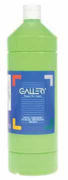 Gallery plakkaatverf flacon van 1000 ml, lichtgroen
