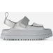 UGG GoldenGlow Glossy Sparkles Sandalen Zilver Meisjes Rubber - Maat 35