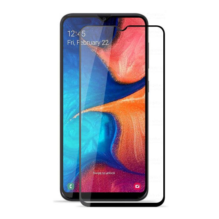 Stuff Certified 2-Pack Samsung Galaxy A20 Full Cover Screen Protector 9D Tempered Glass Film