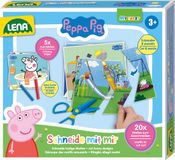 Lena Peppa Pig leren snijden educatief spel karton.