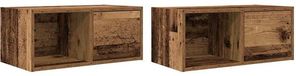 vidaXL Meuble TV 2 pcs 60x31x25,5 cm bois traité couleur bois vieilli