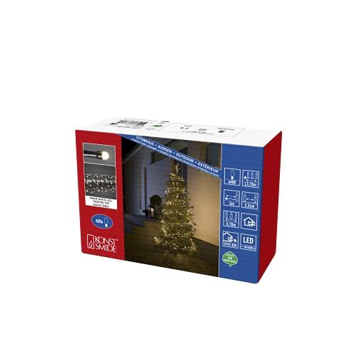 KONSTSMIDE LED Cluster Kerst Fairy Compact Outdoor of Indoor String Lights, Frosted Warm Wit, 400 LEDs, 8.78m